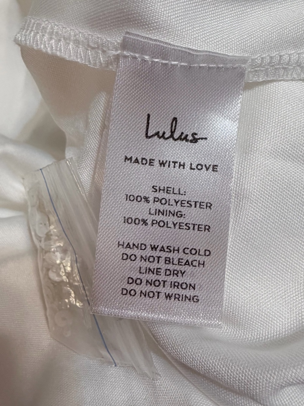 NWT Everlasting Passion Lulus White sequin beaded backless wedding gown Medium - Picture 10 of 10